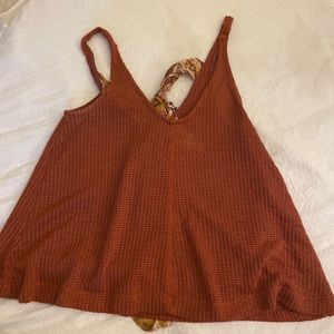 Knit sweater tank top